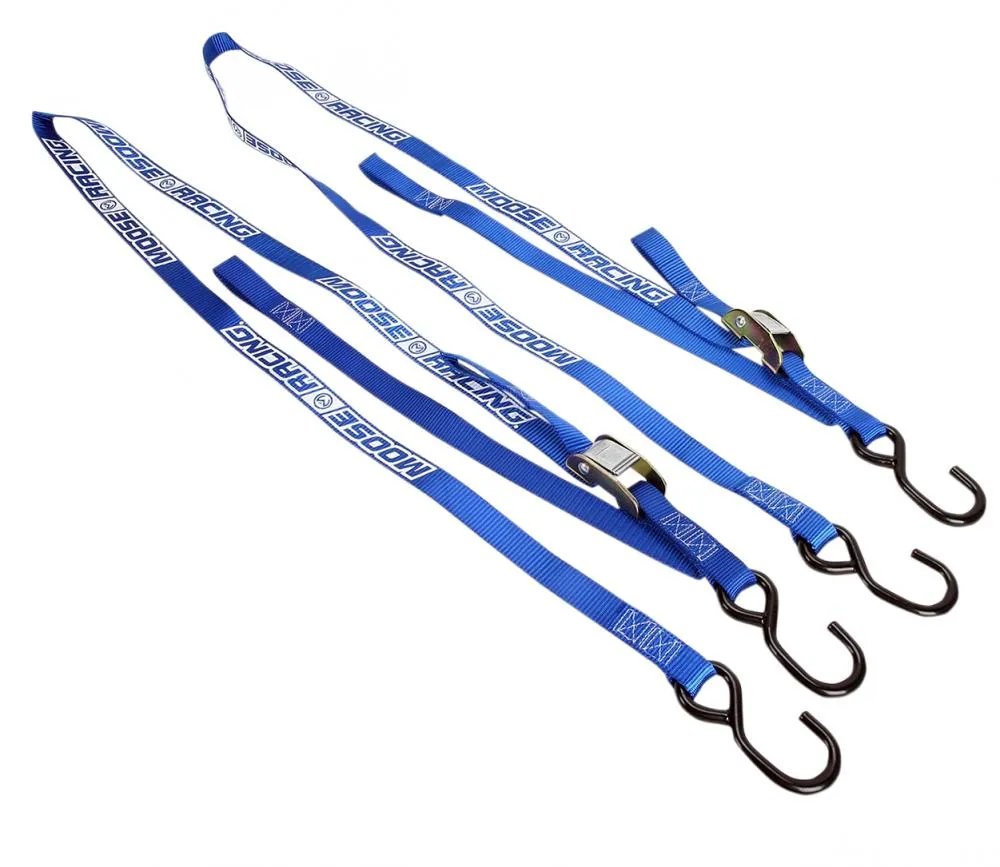 Moose Racing Spanngurte mit Haken - 213cm / 610 kg - blau