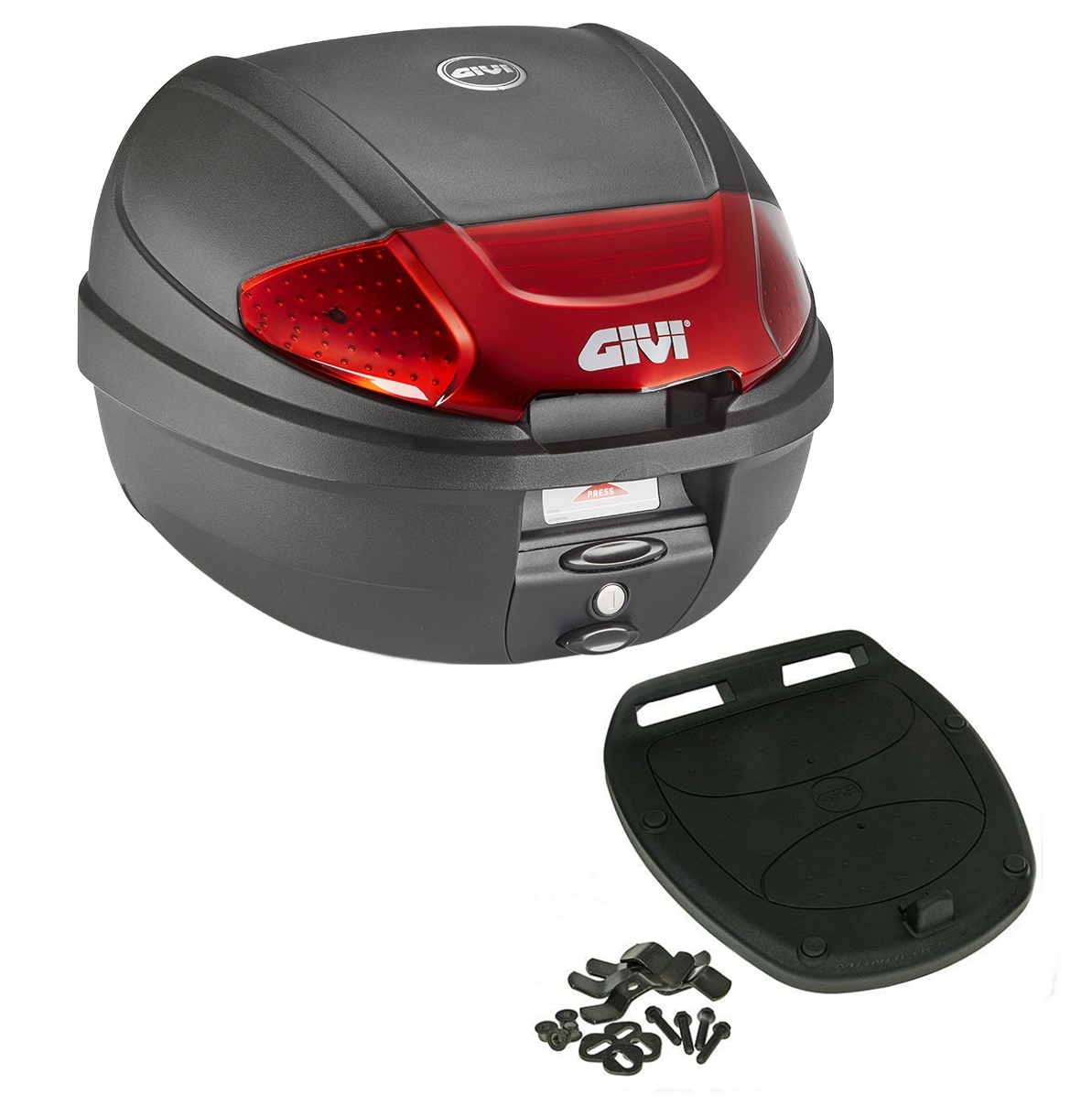 Givi Monolock Topcase E300 N2B - 30 Liter - schwarz - inkl. Montagekit Givi Monolock Topcase E300 N2B - 30 Liter - schwarz - inkl. Montagekit