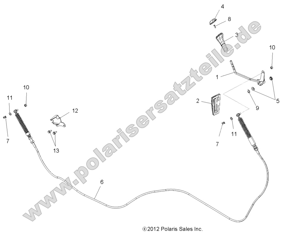 Drive Train, Shift Lever and Cable
