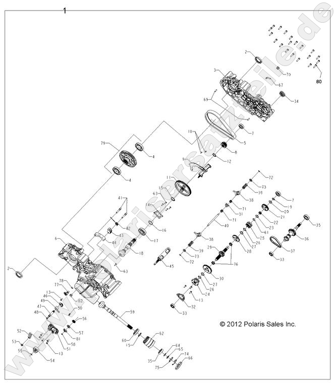 DRIVE TRAIN, MAIN GEARCASE DRIVE TRAIN, MAIN GEARCASE