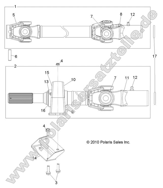 Drive Train, Front Prop Shaft