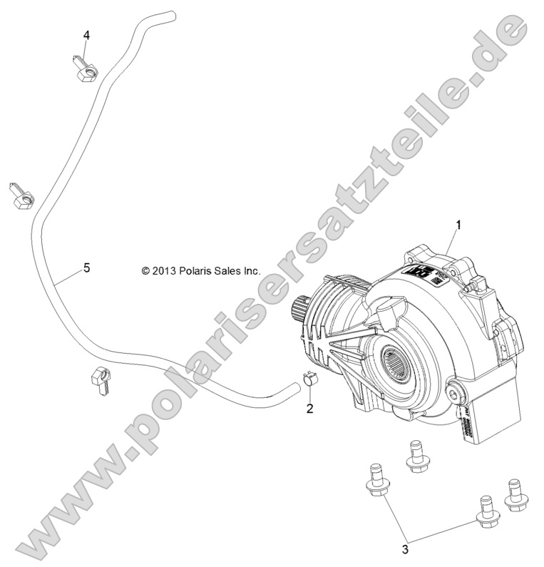Drive Train, Front Gearcase Mounting Drive Train, Front Gearcase Mounting