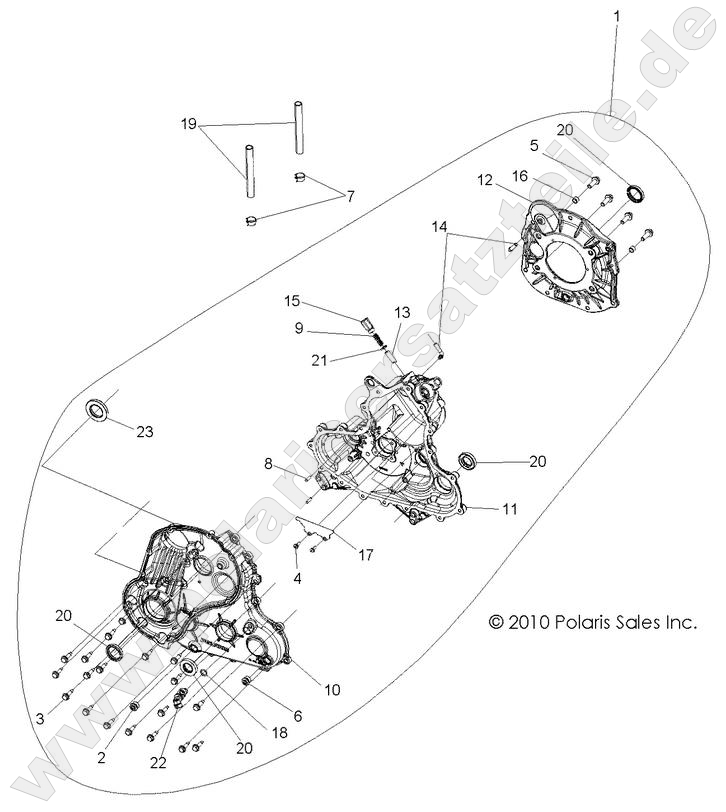 DRIVE TRAIN, MAIN GEARCASE