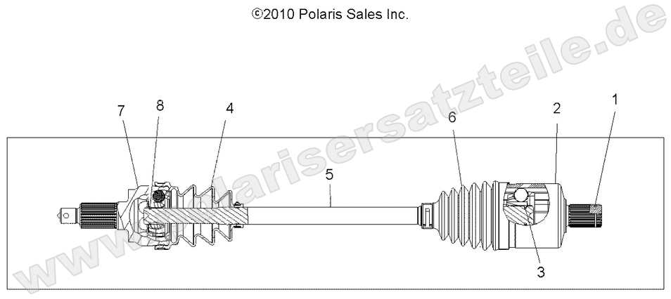 DRIVE TRAIN, DRIVE SHAFT, FRONT DRIVE TRAIN, DRIVE SHAFT, FRONT