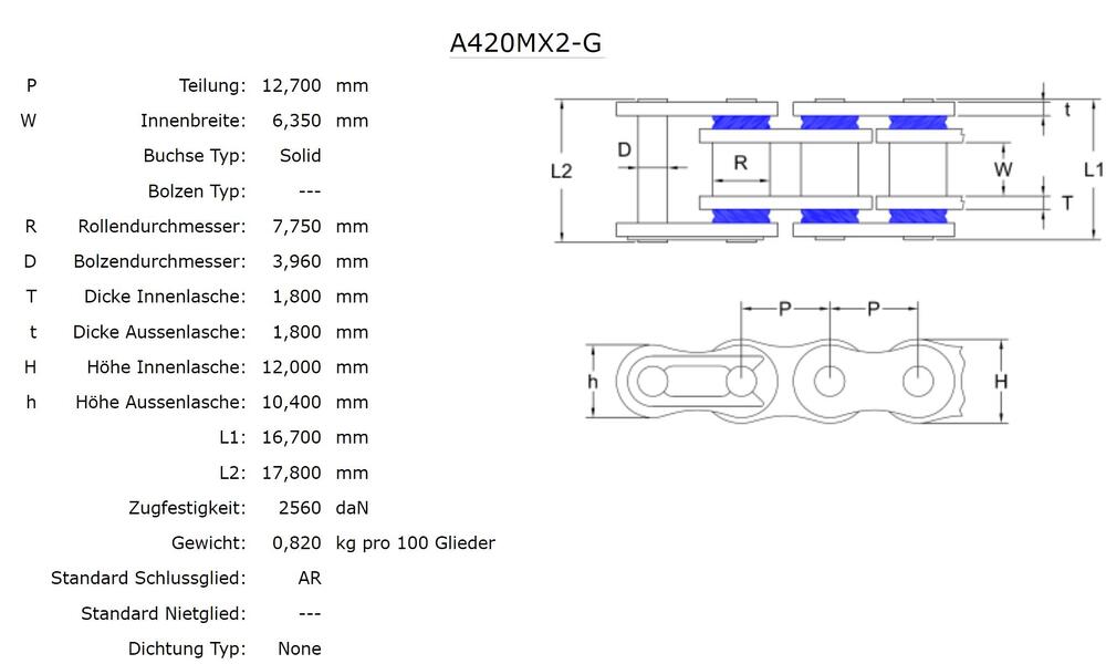AFAM-MX2-G-Kette-420-gold-schwarz-Technische-Daten