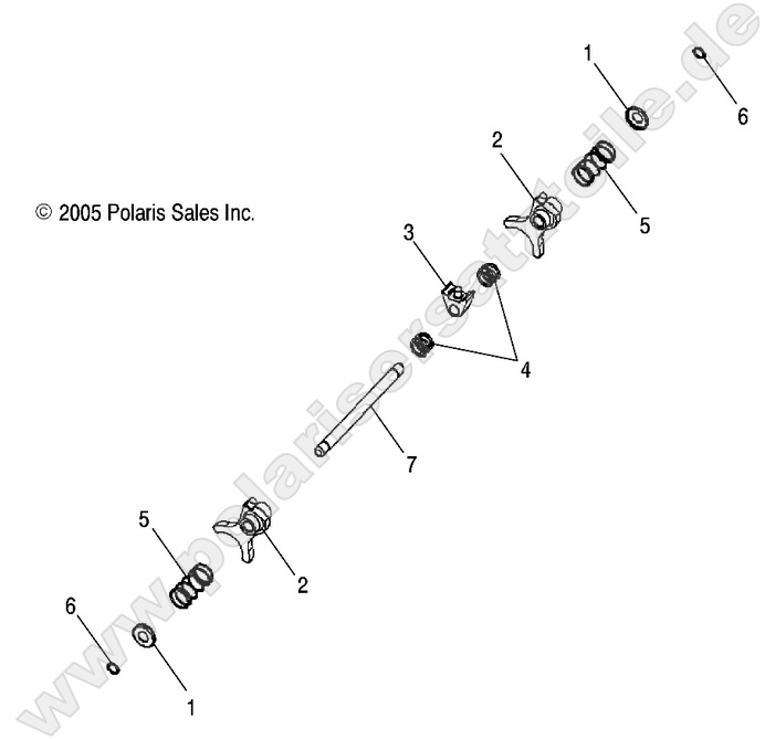DRIVE TRAIN, MAIN GEARCASE SHIFT FORKS DRIVE TRAIN, MAIN GEARCASE SHIFT FORKS