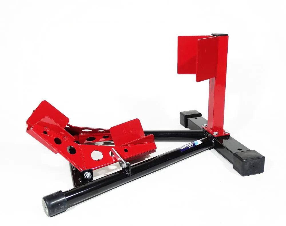 TMP_Motorrad_Vorderrad_Transportstaender_Wippe_13_19_rot_6678 TMP Motorrad Vorderrad Transportständer Wippe 13" - 19" schwarz/rot