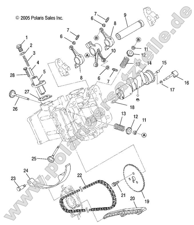 Engine, Camshaft and Valves