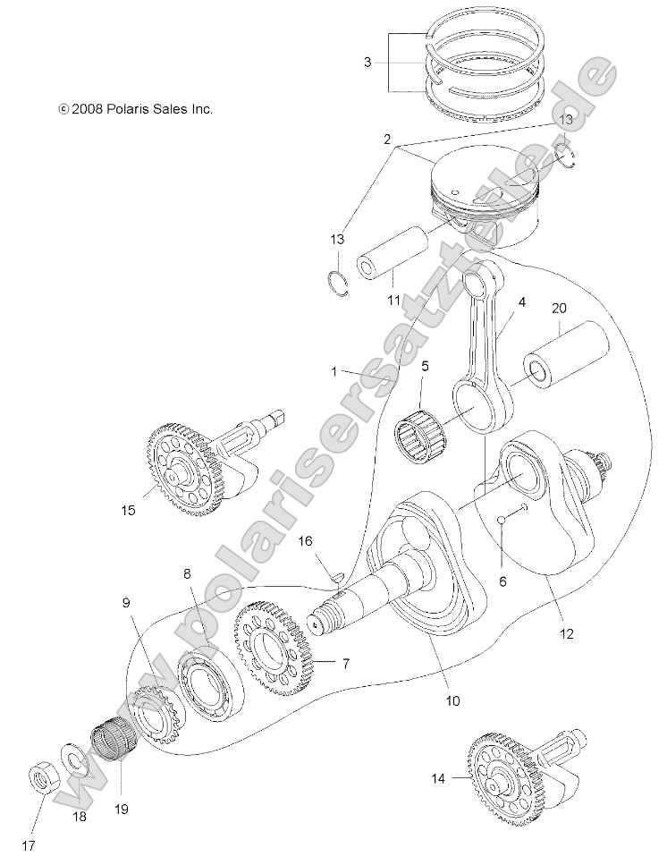 Engine, Crankshaft and Piston Engine, Crankshaft and Piston