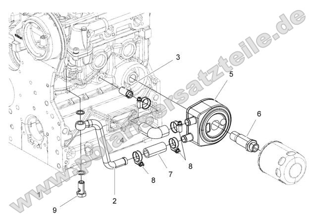 Engine, Oil Cooling System Engine, Oil Cooling System