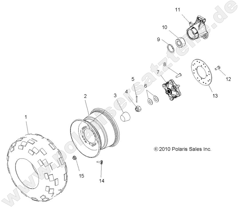 WHEELS, REAR TIRE and BRAKE DISC