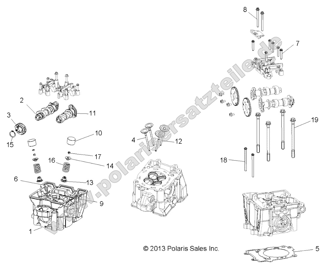 Engine, Cylinder Head, Cams and Valves