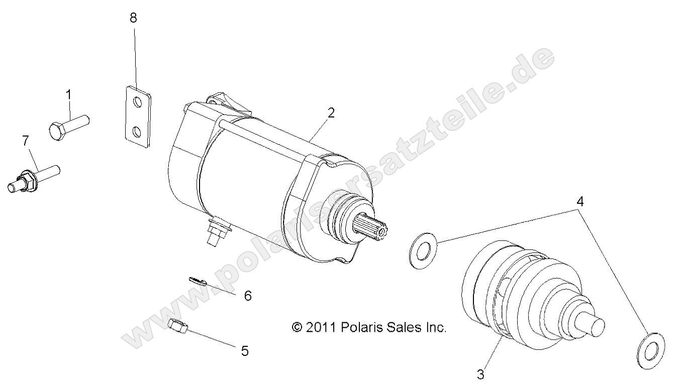 Engine, Starting Motor Engine, Starting Motor