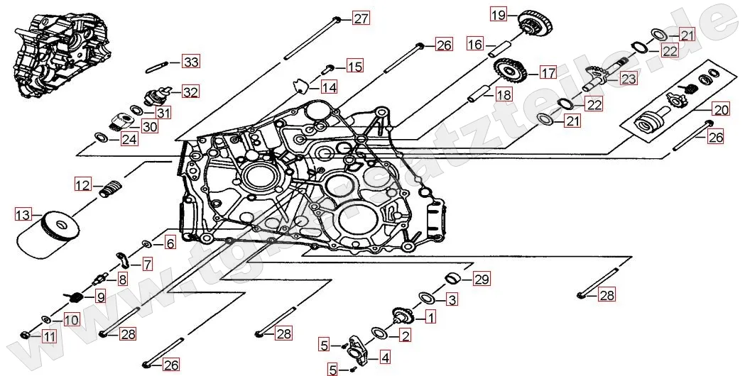 Motorgehäuse links (1) Motorgehäuse links (1)
