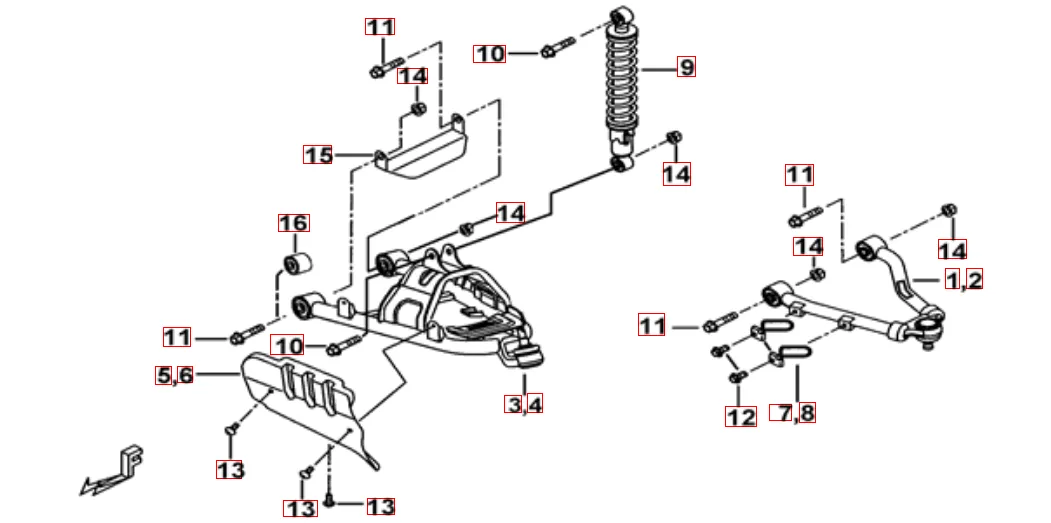 Federbein vorne Federbein vorne