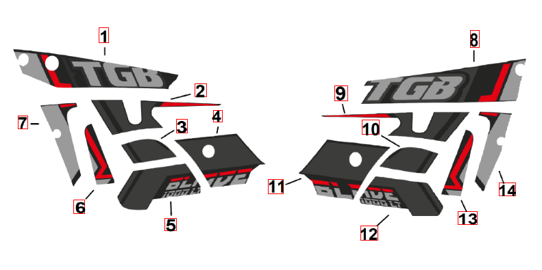Aufkleber 2 dunkelblau metallic
