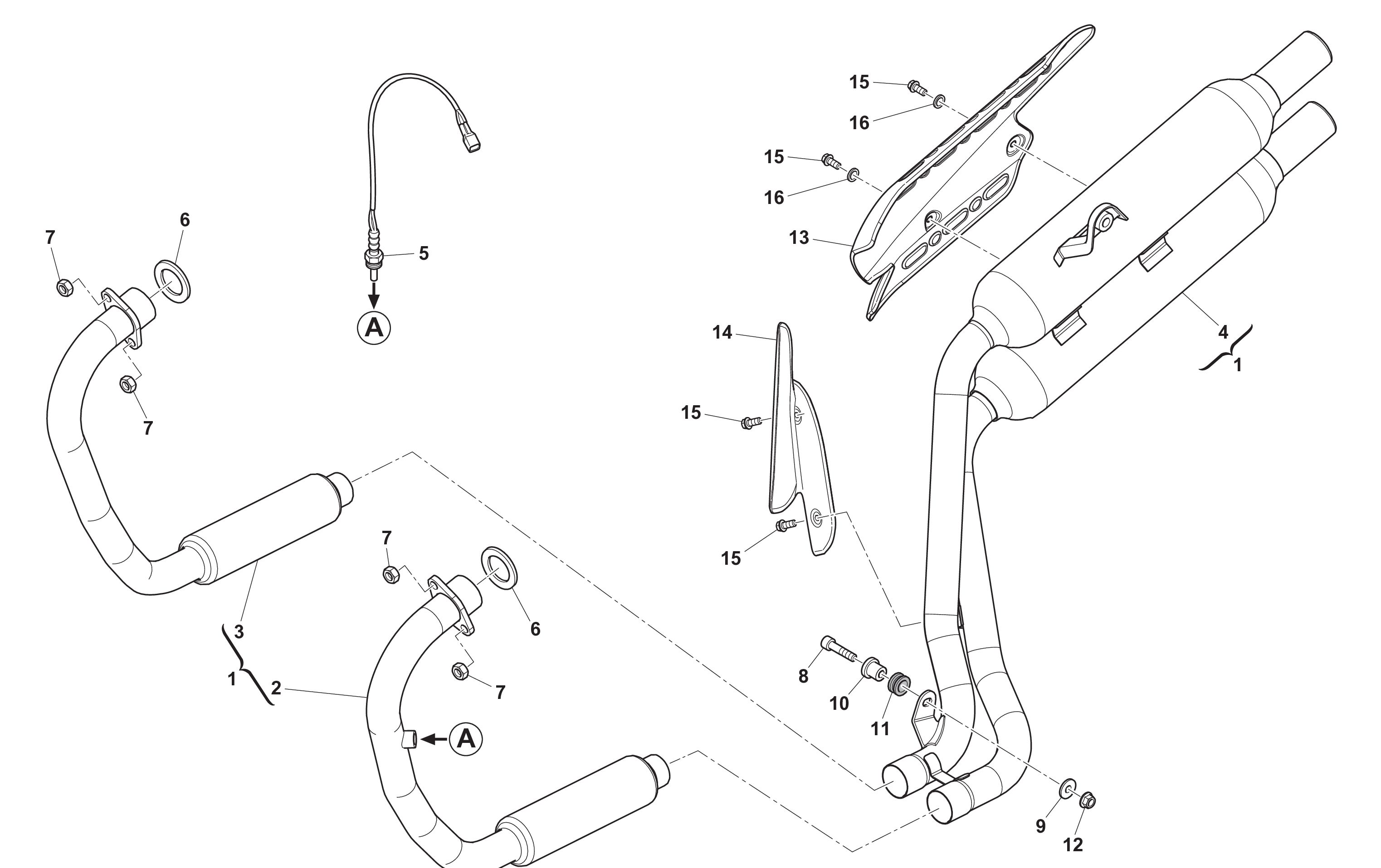 Auspuffsystem Silver Vase Auspuffsystem Silver Vase