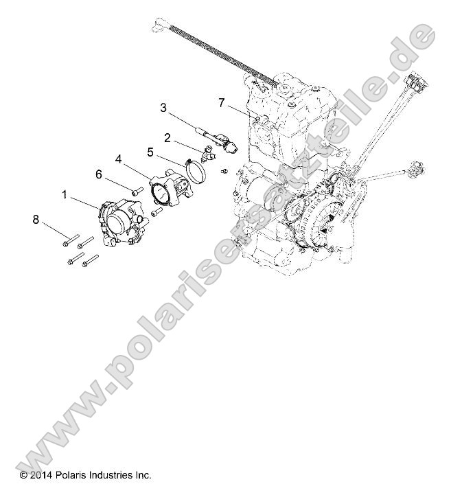 Engine, Throttle Body and Fuel Rail Engine, Throttle Body and Fuel Rail