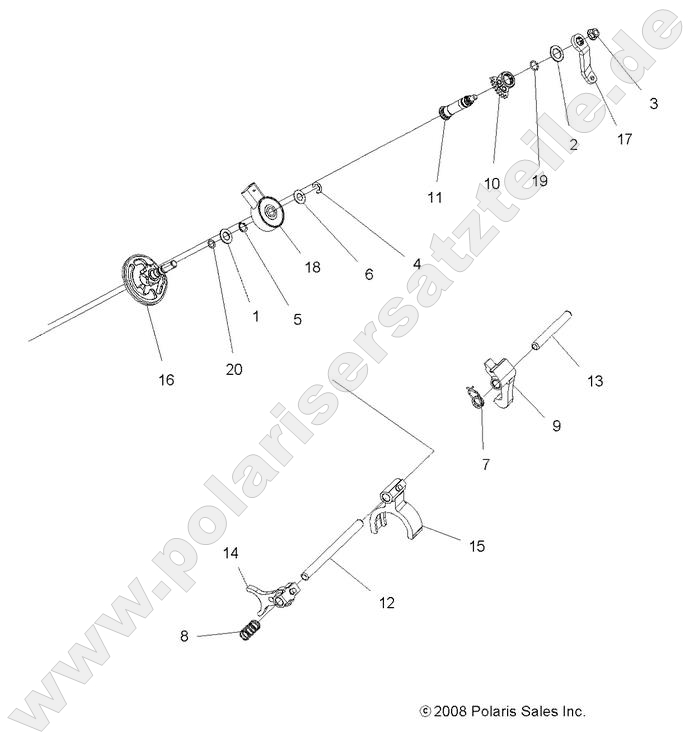 DRIVE TRAIN, MAIN GEARCASE SHIFT FORKS DRIVE TRAIN, MAIN GEARCASE SHIFT FORKS