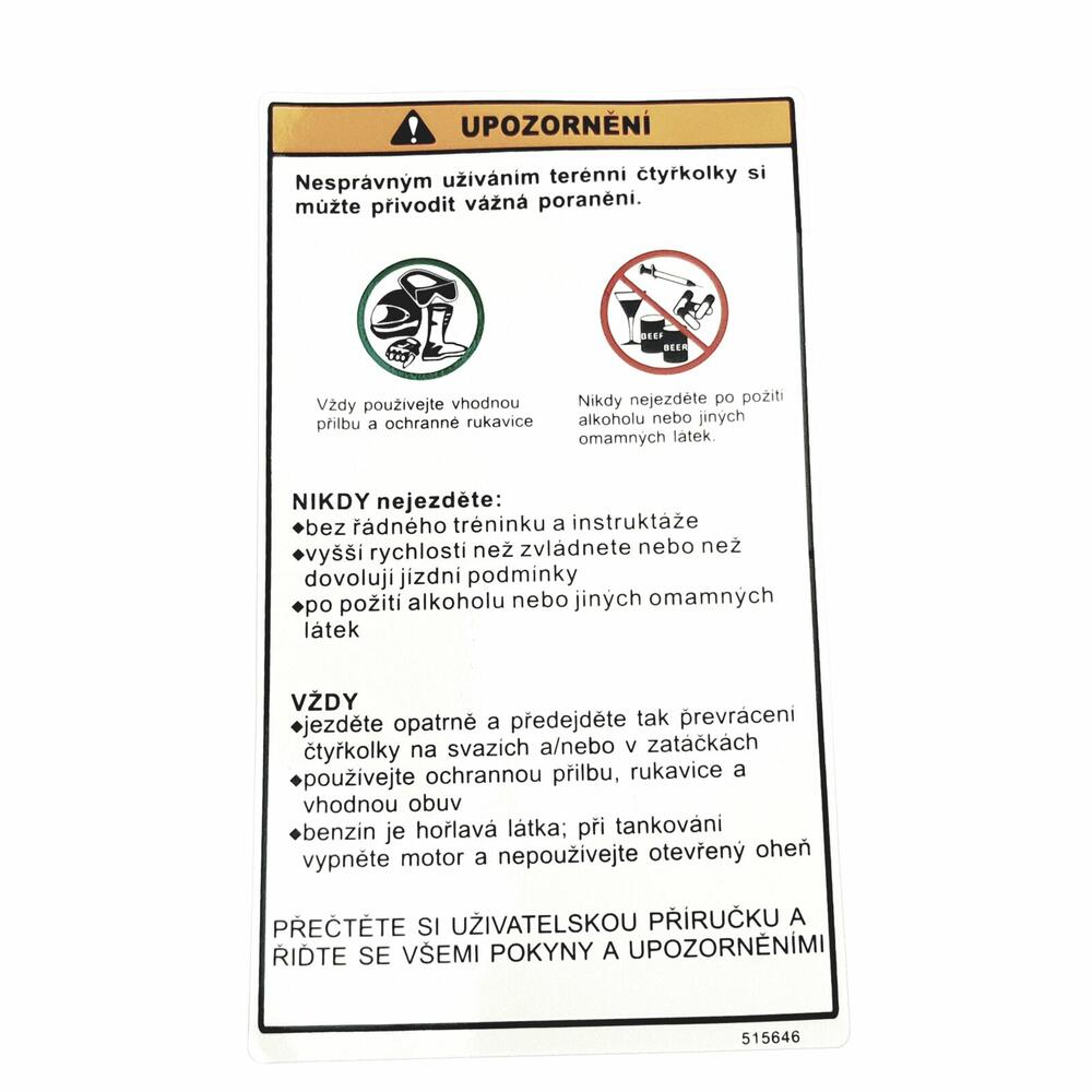 TGB LABEL, WARNING - 515646
