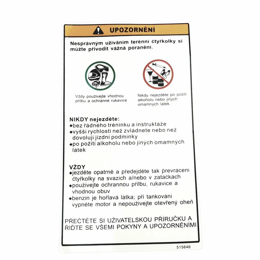TGB LABEL, WARNING - 515646