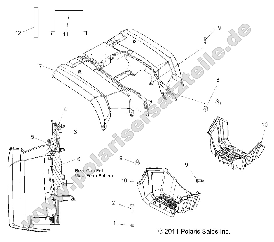 Body, Rear Cab and Footwells