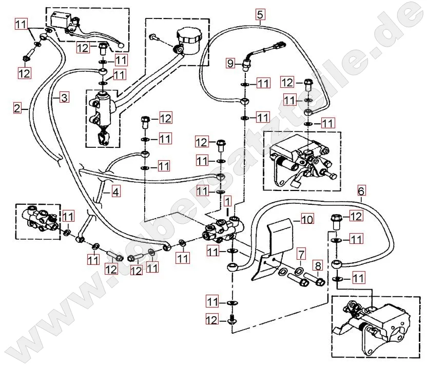 Bremsanlage hinten Bremsanlage hinten