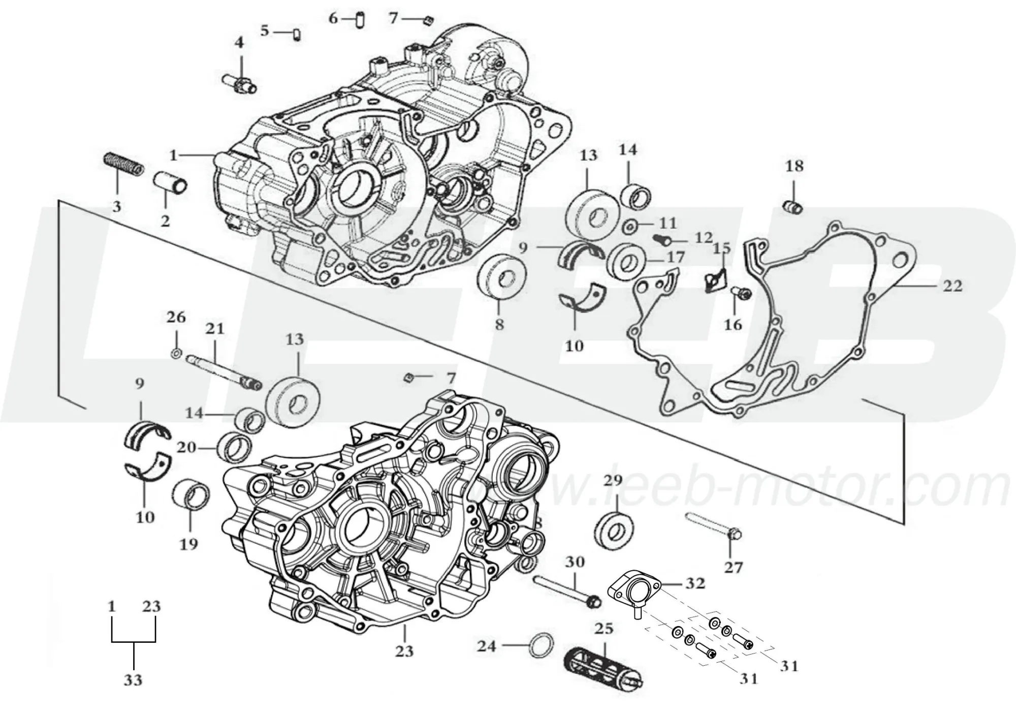 Kurbelgehäuse Kurbelgehäuse