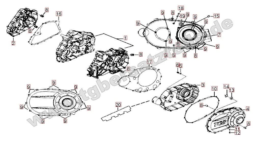 Motorgehäuse Motorgehäuse