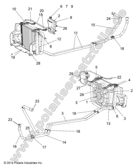Engine, Water Cooling System Engine, Water Cooling System