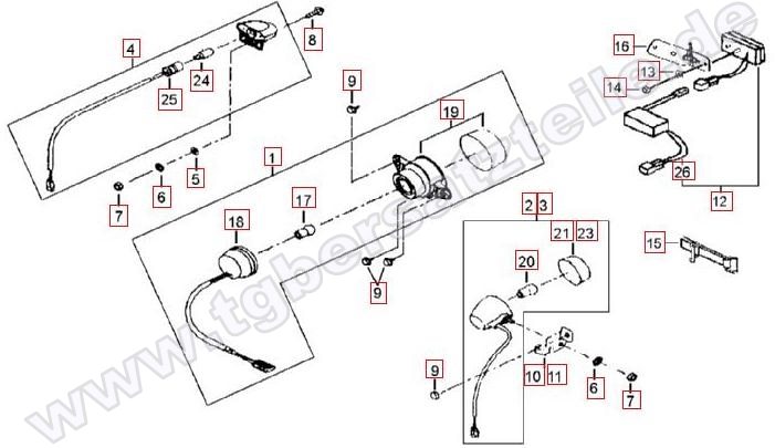Rücklicht-Blinker hinten