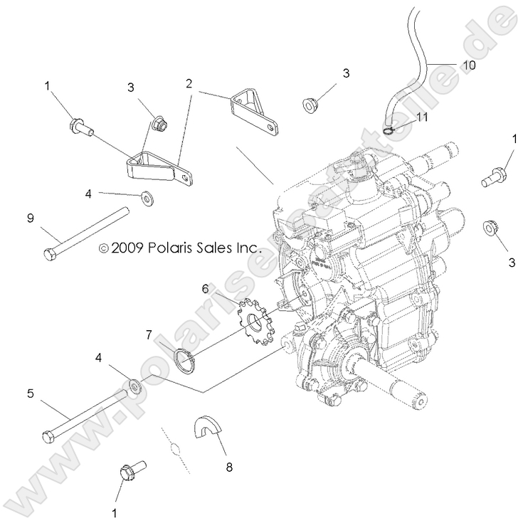 DRIVE TRAIN, MAIN GEARCASE MOUNTING