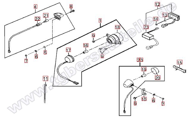 Rücklicht-Blinker hinten