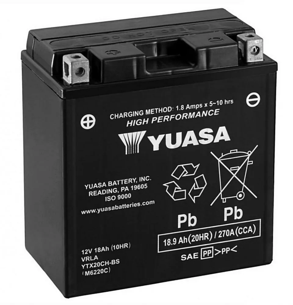 Yuasa_Batterie_YTX20CH_BS Yuasa YTX20CH-BS Batterie AGM 12V 18AH (FTX20CH-BS, ETX20CH-BS)