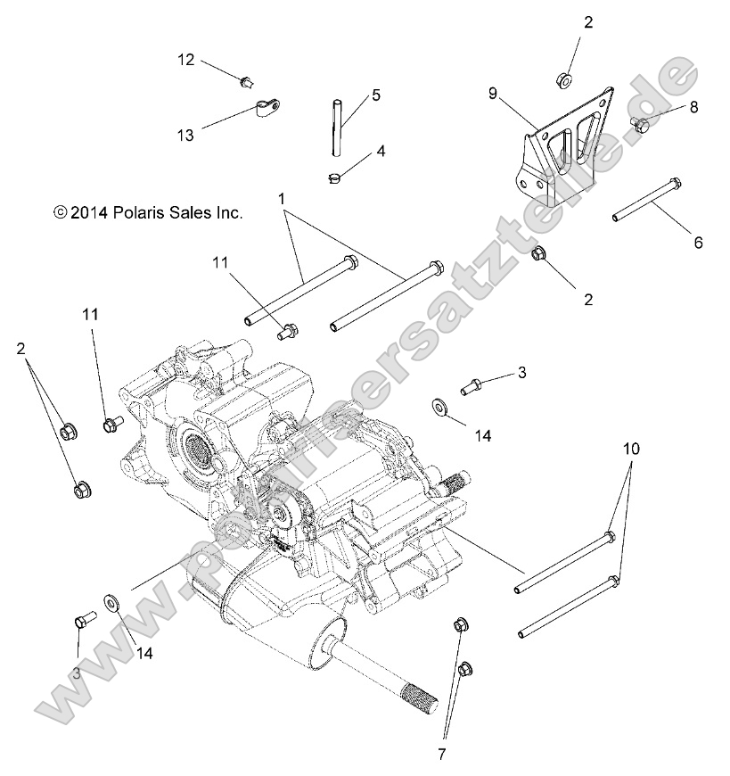 Drive Train, Main Gearcase Mounting