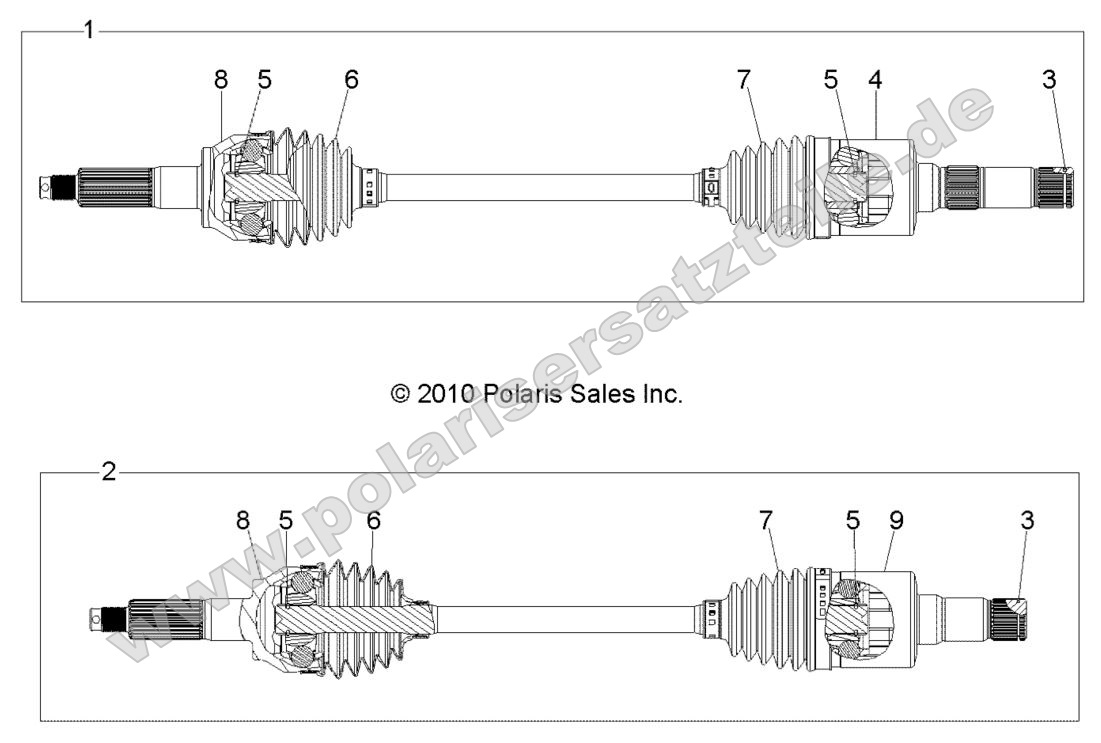 Drive Train, Rear Drive Shaft
