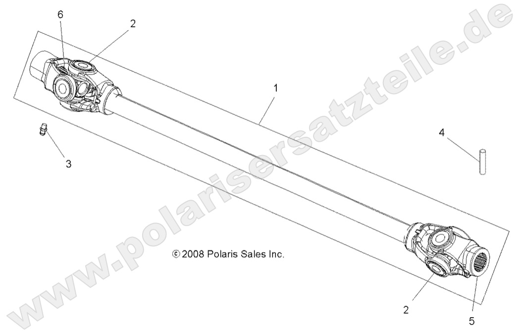 DRIVE TRAIN, PROP SHAFT, FRONT DRIVE TRAIN, PROP SHAFT, FRONT