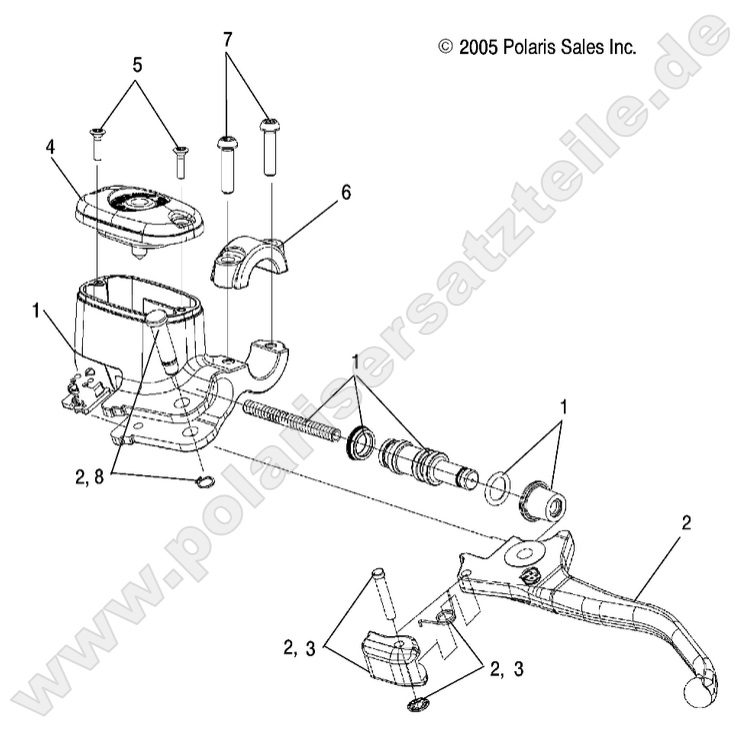 BRAKES, FRONT BRAKE LEVER and MASTER CYLINDER