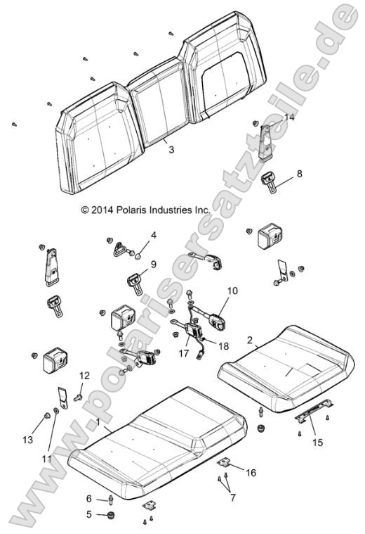 Body, Seat (49RGRSEAT15900SB) Body, Seat (49RGRSEAT15900SB)