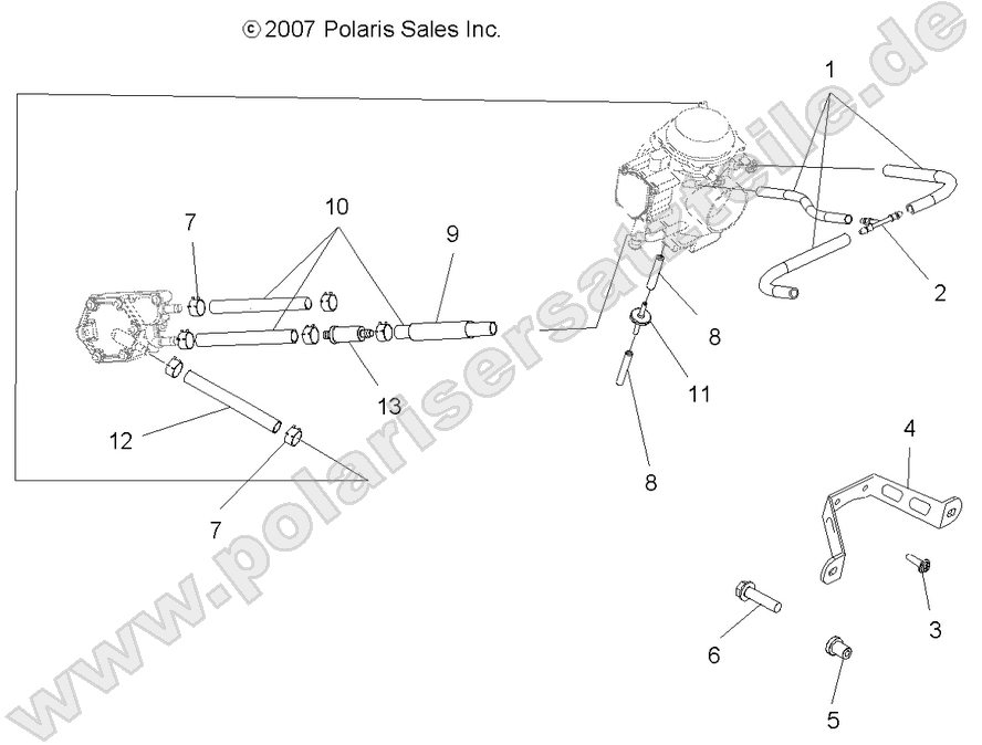 ENGINE, CARBURETOR MOUNTING/VENTING/FUEL LINES ENGINE, CARBURETOR MOUNTING/VENTING/FUEL LINES