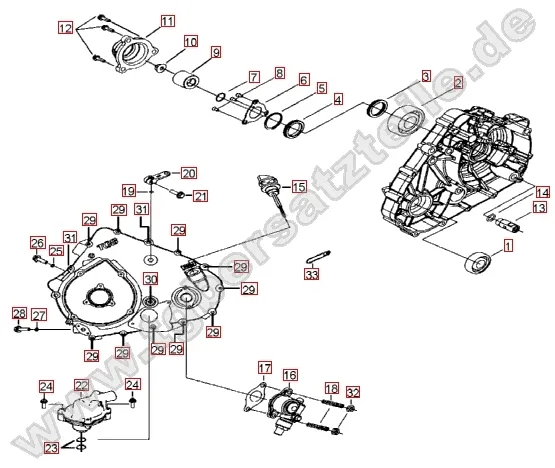 Wasserpumpe - Tachoantrieb