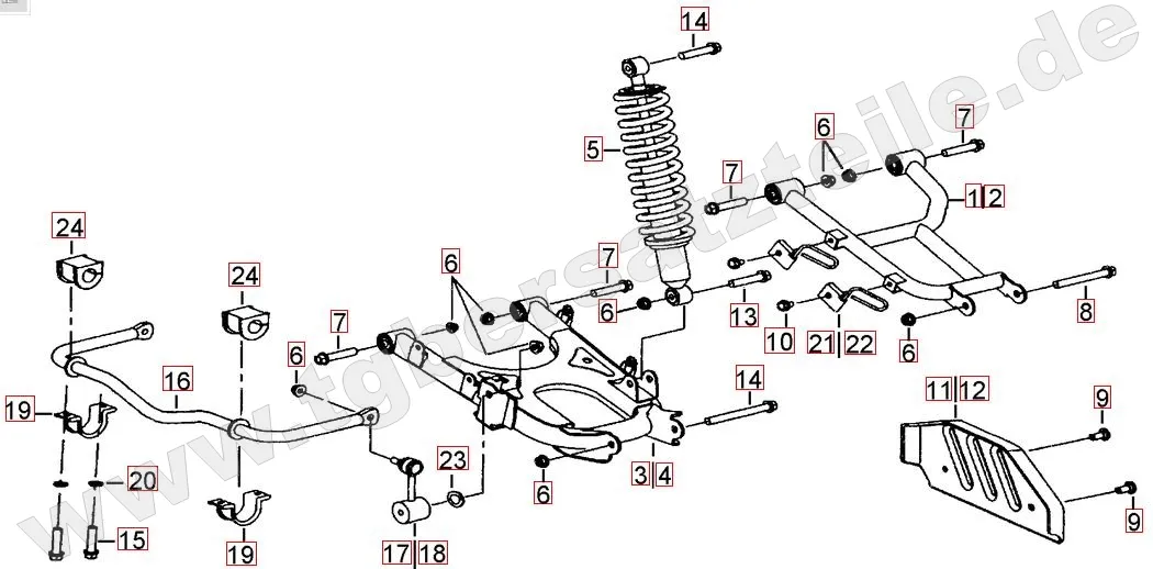 Federbein hinten Federbein hinten