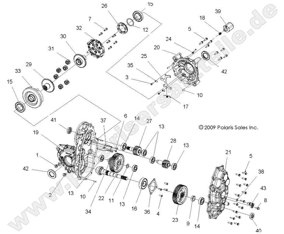 DRIVE TRAIN, MAIN GEARCASE