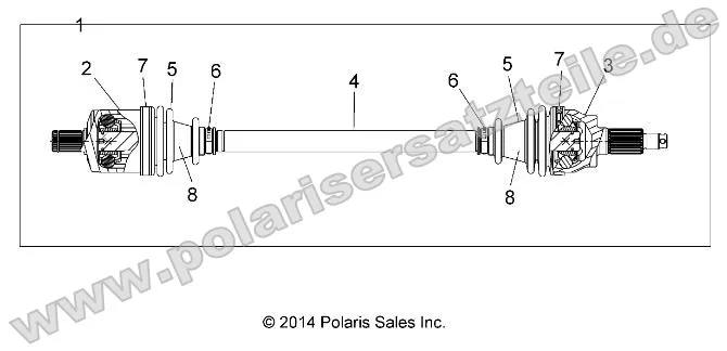 Drive Train, Front Half Shaft Drive Train, Front Half Shaft