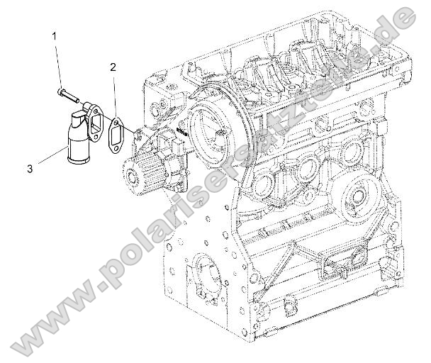 Engine, Water Inlet Flange Engine, Water Inlet Flange