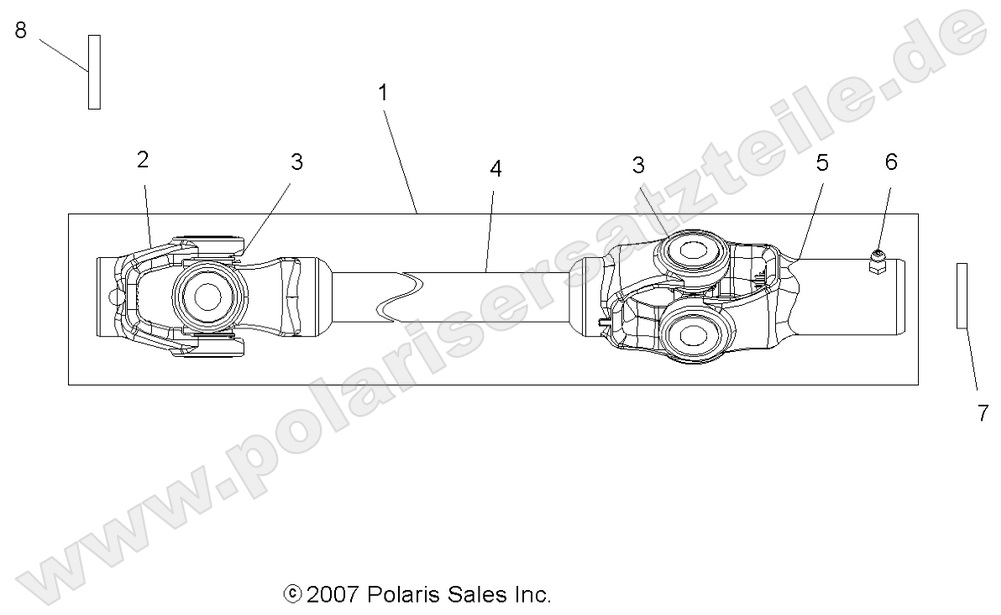 DRIVE TRAIN, FRONT PROP SHAFT DRIVE TRAIN, FRONT PROP SHAFT