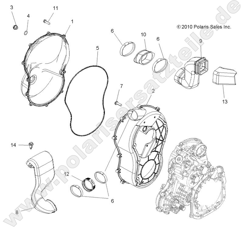 BODY, CLUTCH COVER BODY, CLUTCH COVER