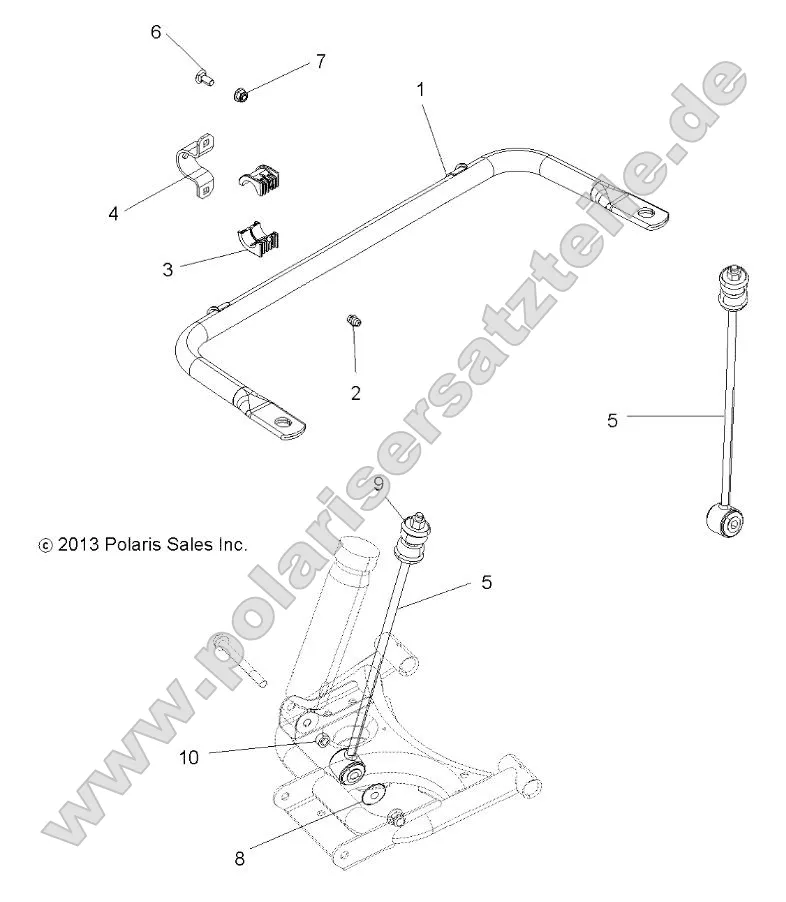 Suspension, Stabilizer Bar, Rear Suspension, Stabilizer Bar, Rear