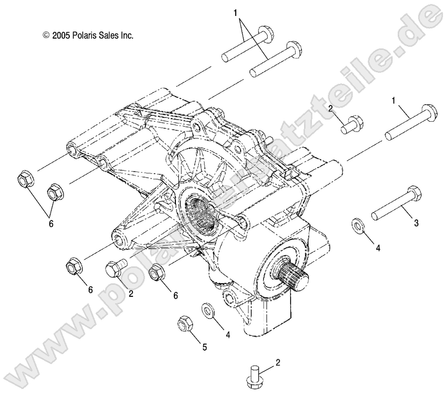 GEARCASE, MOUNTING, REAR GEARCASE, MOUNTING, REAR