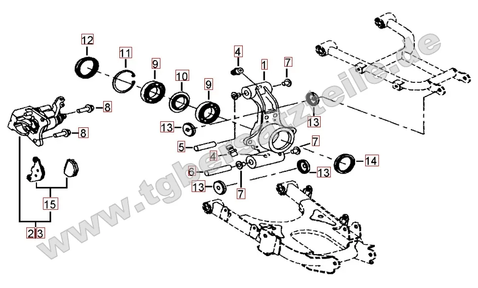 Hinterradachse Hinterradachse